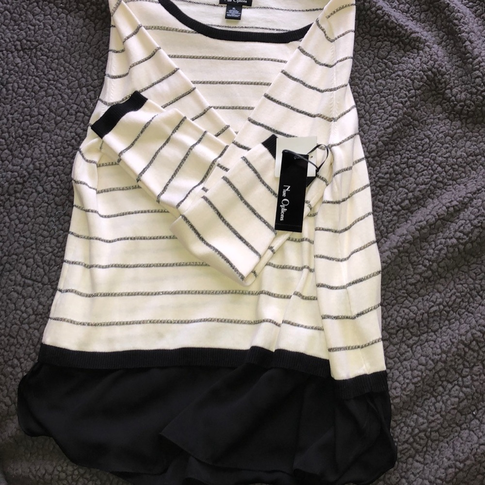 New! Nue Options Crew Neck Sweater Size XL